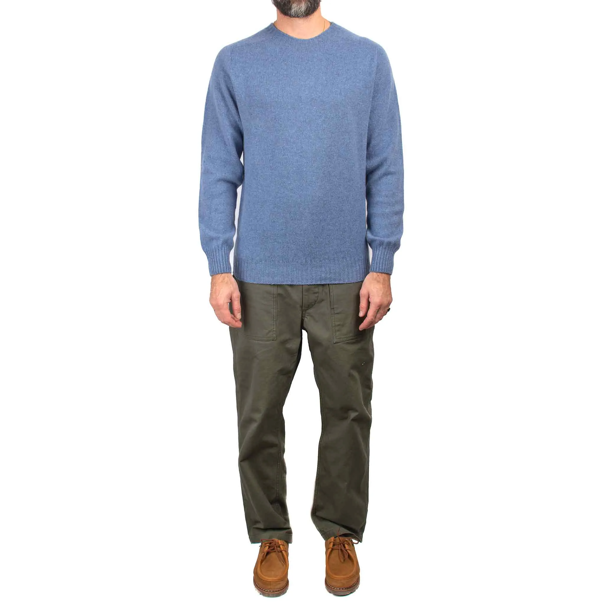 Lost & Found Lambswool Sweater Blue Magic product inventory Mass produced