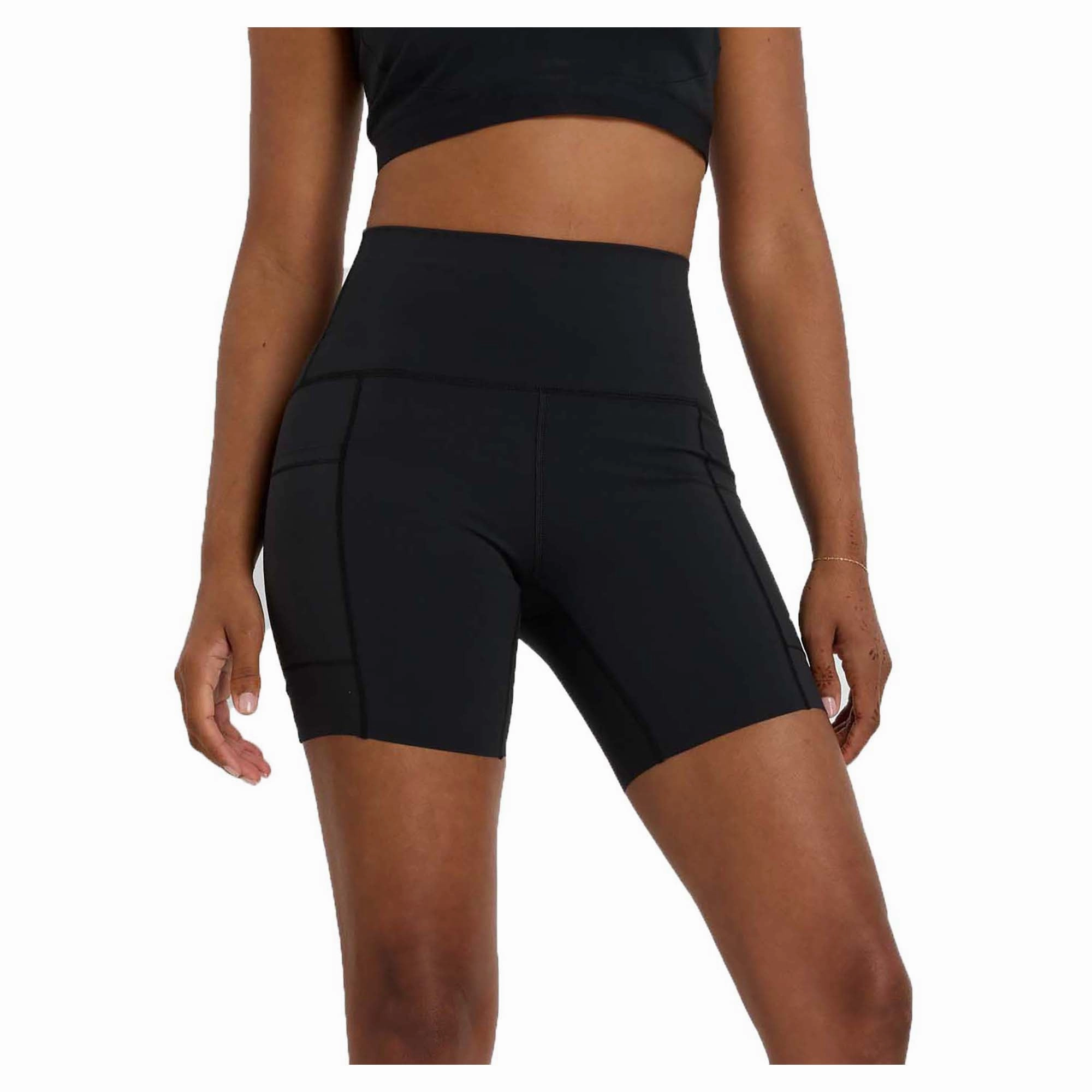 Warm Days Women's Sleek Pocket High Rise 6 Inch Shorts