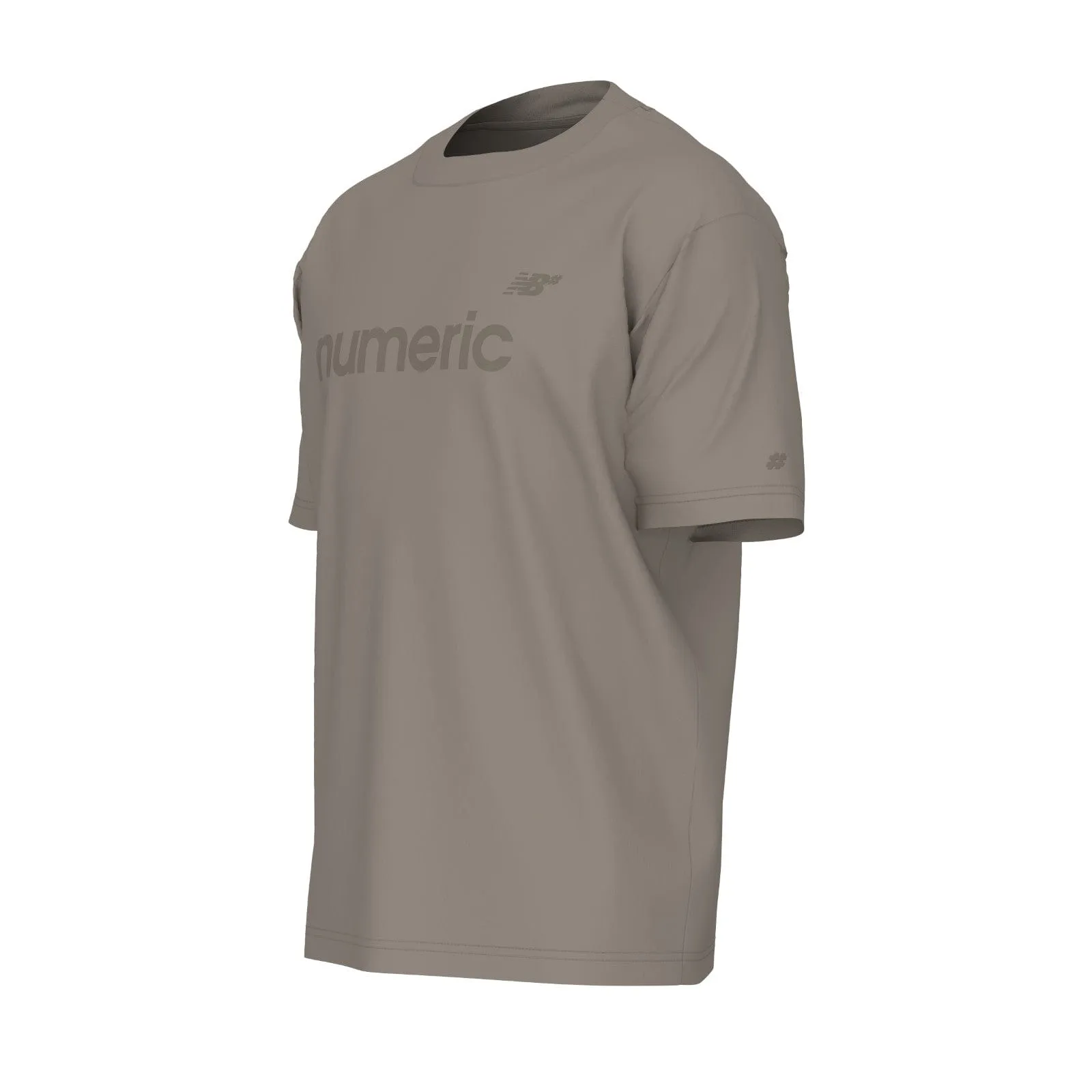 Relaxation Wear Weather resistant New Balance Numeric Athletic Cotton Tee - Arid Stone