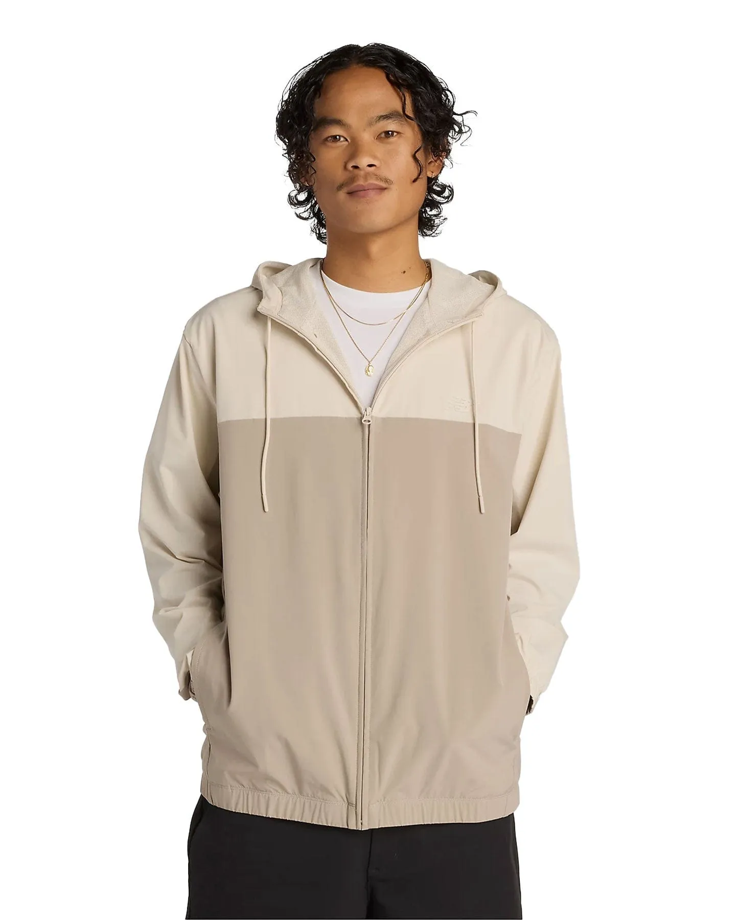 New Balance Numeric Woven Full Zip Jacket - Arid Stone Storm Core