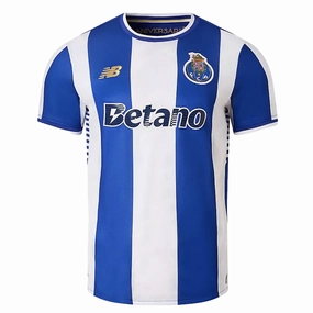 New Balance Porto Authentic Home Jersey 25/26 (Blue/White) Bemberg Collar Finish Tagless Construction