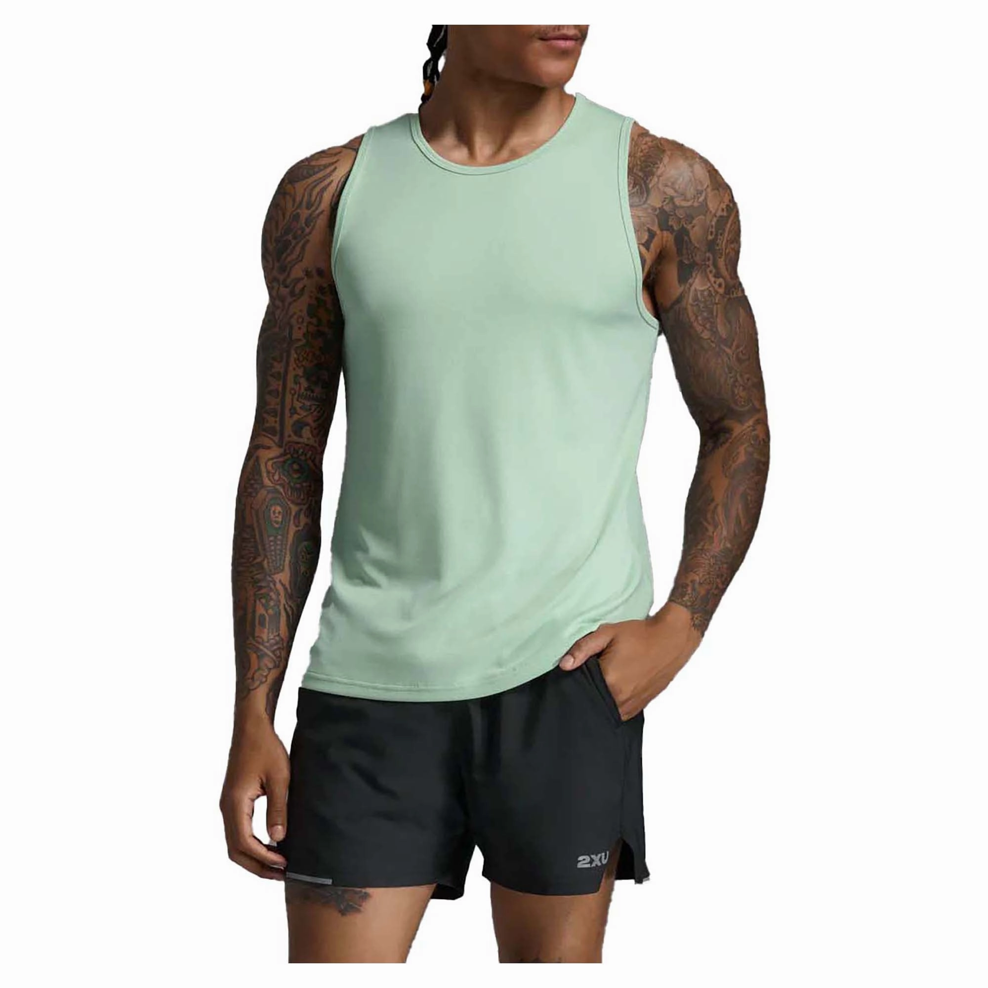 Detachable Hood Snag Resistant Fabric Men's Aero Tank