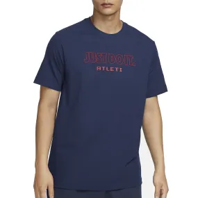 Nike Atletico Madrid Just Do It T-Shirt (Navy/Red) Vibrant Colors Customer Favorite