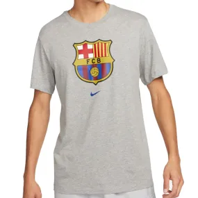 Nike Barcelona Crest T-Shirt 23/24 (Dark Grey Heather) Functional Side Gussets