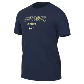 Printed uniqueness Stylish Essential Nike Club America Just Do It T-Shirt (Midnight Navy)