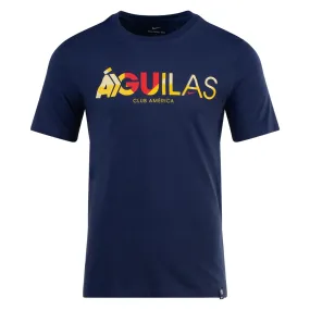 Nike Club America Mercurial T-Shirt (Midnight Navy) Weekend Smart Look Chilly Comfort