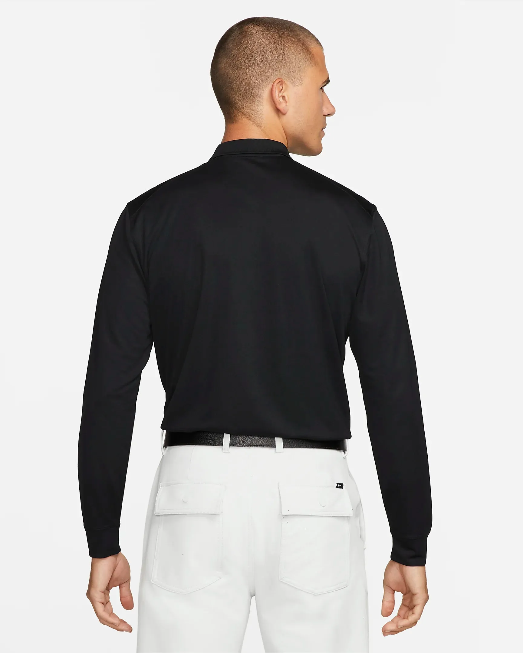OdorResistantFabric Utility Jacket Nike Golf "Dri-FIT Victory Long-Sleeve Polo" M - Black