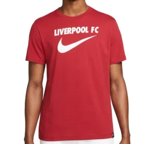 High-End Quality Eco Certified Textile Nike Liverpool Swoosh T-Shirt (Tough Red)