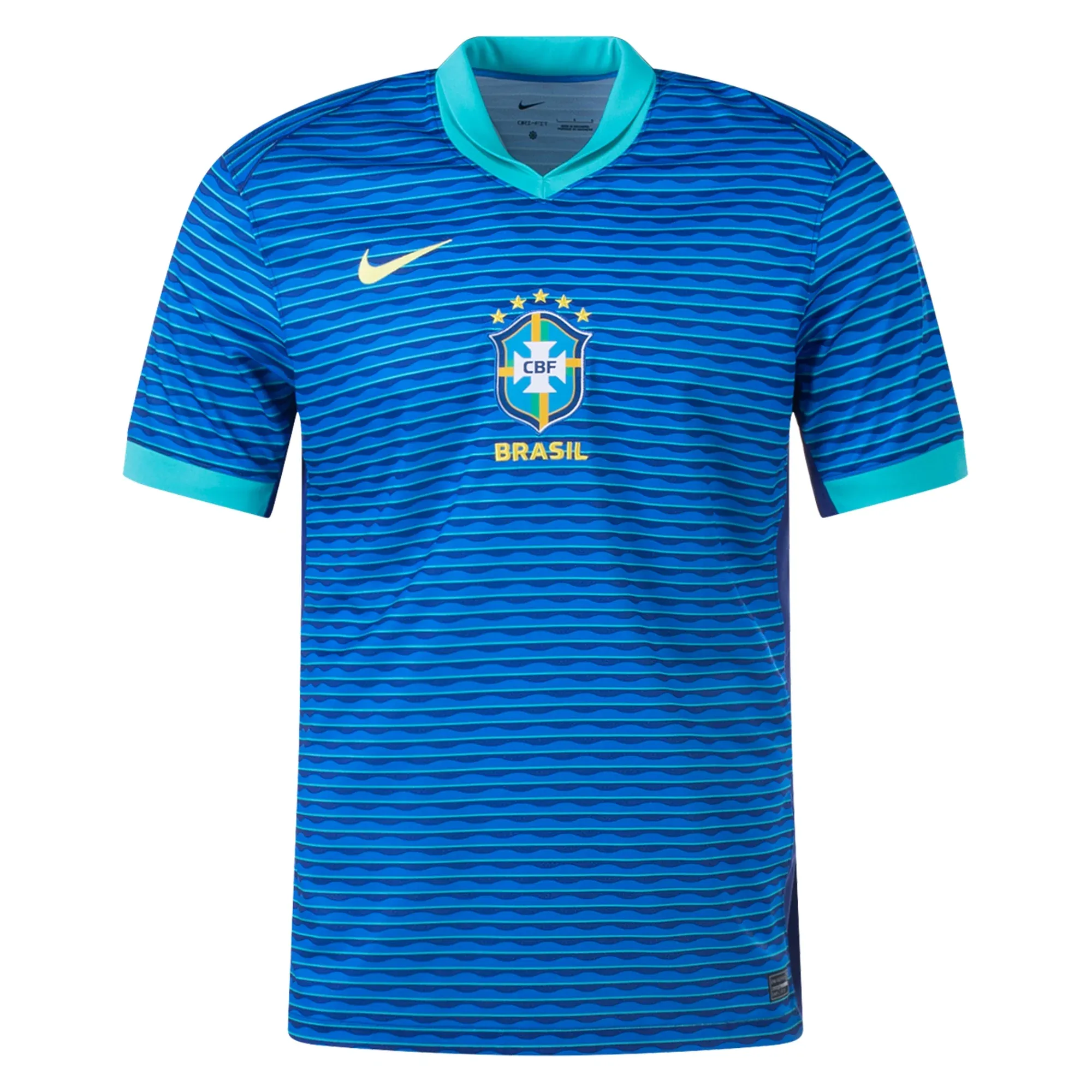 Nike Mens Brazil Away Jersey 24/25 (Soar/Dynamic Yellow) Friction Free