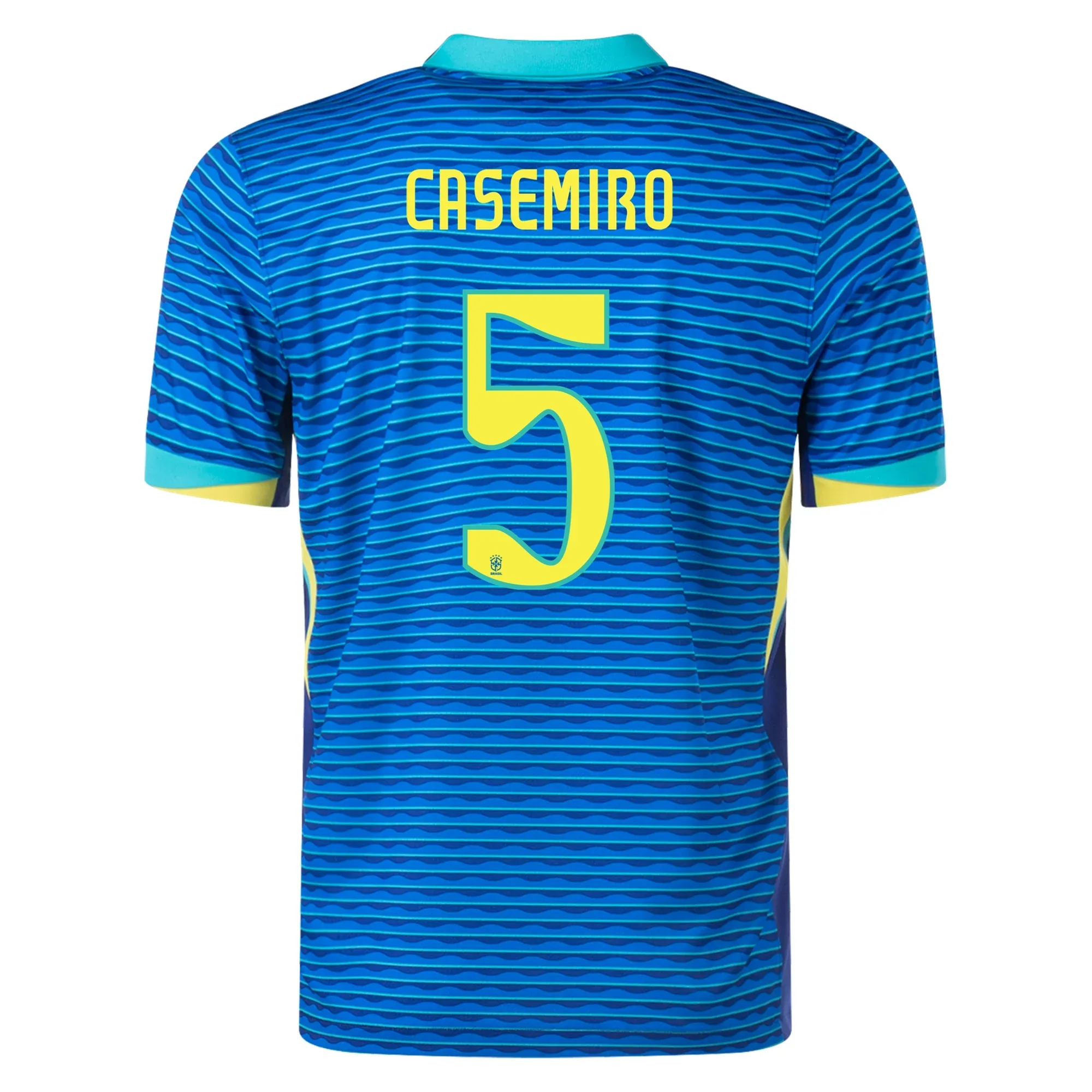 Nike Mens Brazil Casemiro Away Jersey 24/25 (Soar/Dynamic Yellow) Strategic Perforation Design Outdoor Gear