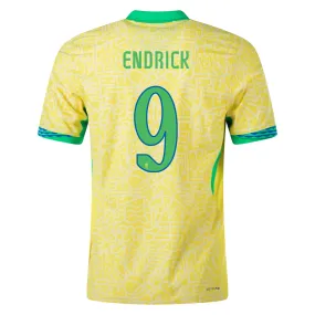 Balanced Motion Nike Mens Brazil Endrick Home Jersey 24/25 (Dynamic Yellow/Lemon Chiffon/Green Spark)