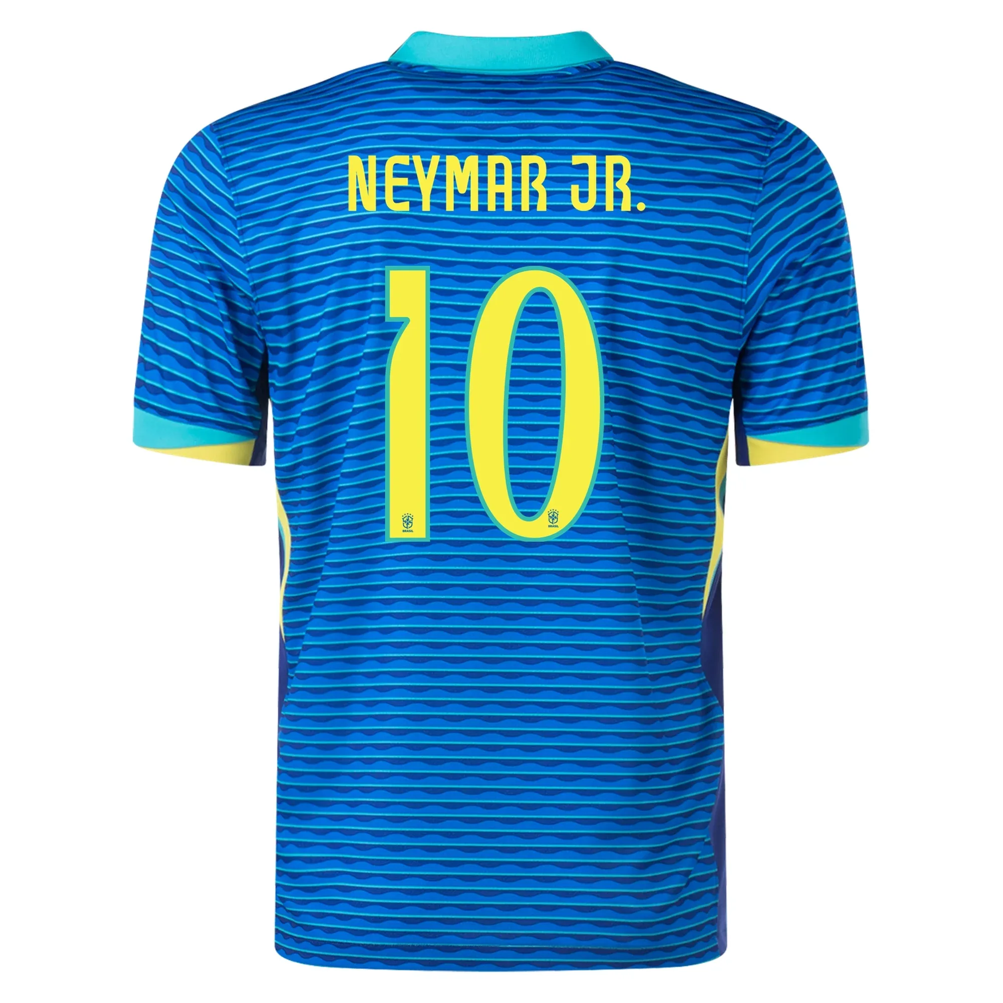Nike Mens Brazil Neymar Jr. Away Jersey 24/25 (Soar/Dynamic Yellow) Street Style Dynamic Fit