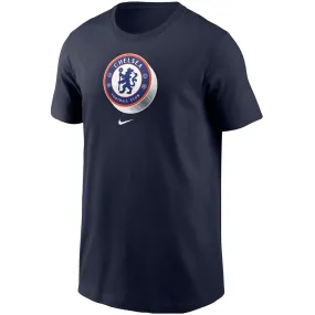 Nike Mens Chelsea Crest T-Shirt 24/25 (Navy) StretchComfortWeave