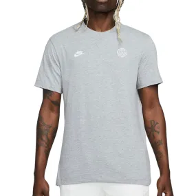 Outdoor Outfit Style Summer Style Nike Paris Saint-Germain Essential T-Shirt (Grey)