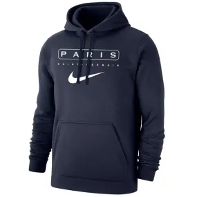 Nike Paris Saint-Germain Fleece Hoodie (Navy) Athletic Hoodie