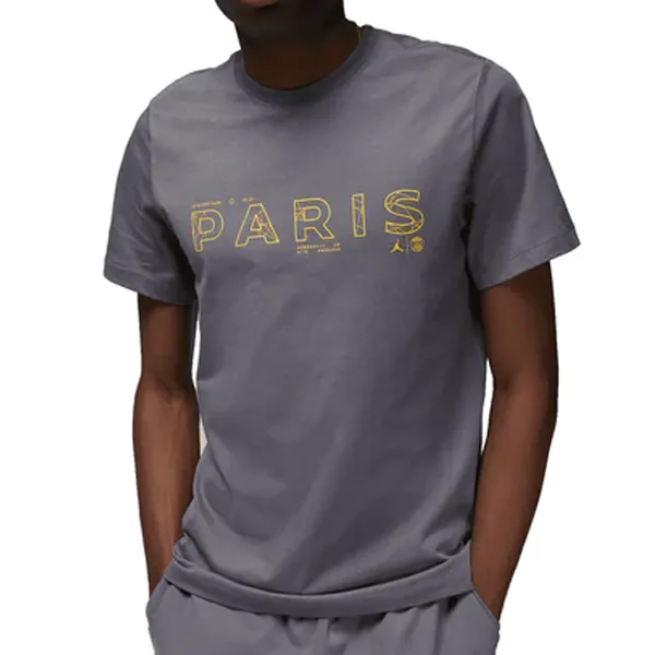 AdvancedMoistureManagement Nike Paris Saint-Germain Jordan T-Shirt (Graphite/Tour Yellow)