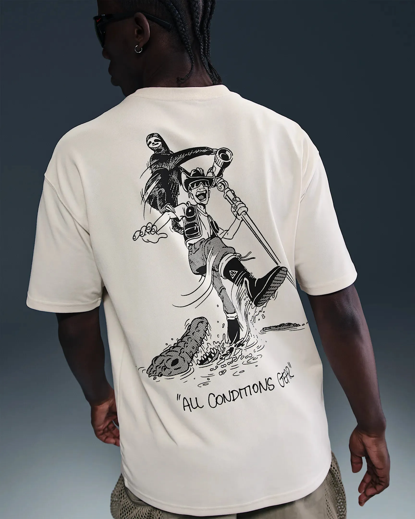 Nike "ACG Guide T-Shirt" M - Phantom TaglessLabel MoistureWicking Fabric