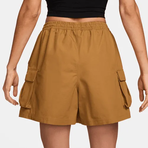 Nike "Mid Rise Loose 5" Cargo Shorts" W - Desert Ochre / Sail Cool Sweater TensionAdjustedWaistband