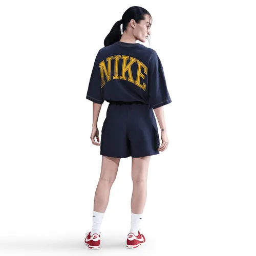 Nike "Mid Rise Loose 5" Cargo Shorts" W - Midnight Navy / Sail HeatReflective Lining Screen Core