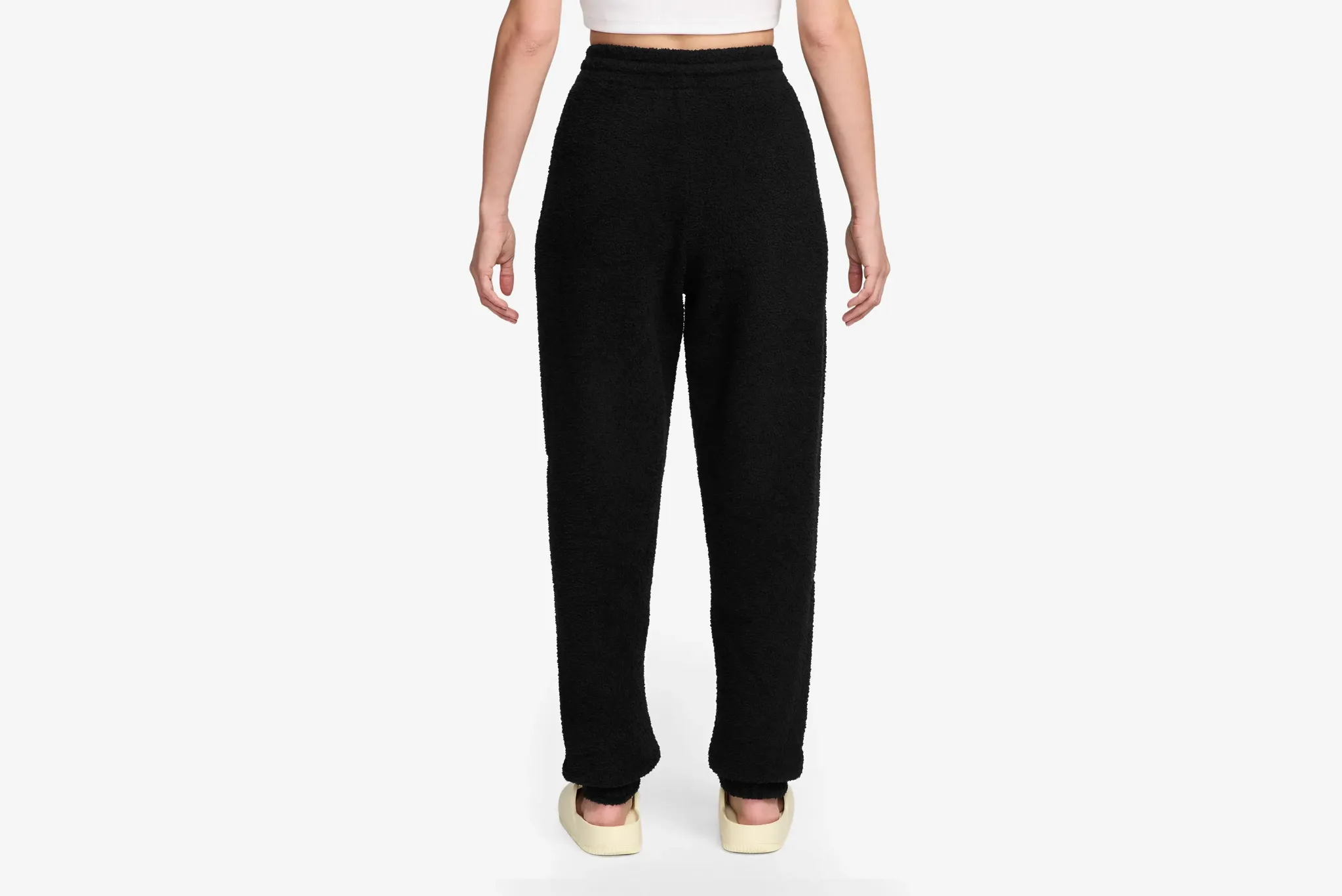 Statement Wear Reflective accents Nike "Nike Sportswear Phoenix Cozy Boucl?? Pants" W - Black