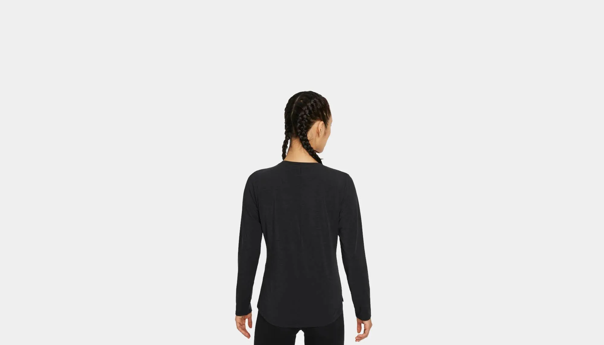 Hygienic Finish Nike "One Luxe Women's Standard Fit Long-Sleeve Top" W - Black