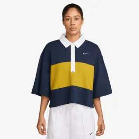 Cool Vest MoistureWicking Fabric Nike "Oversize Short-Sleeve Polo" W - Midnight Navy / Dark Sulfur / White