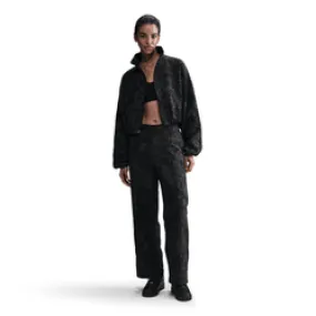 Travel Light Sporty Dress Nike "Oversized Jacquard Track Pant" W - Black / Anthracite