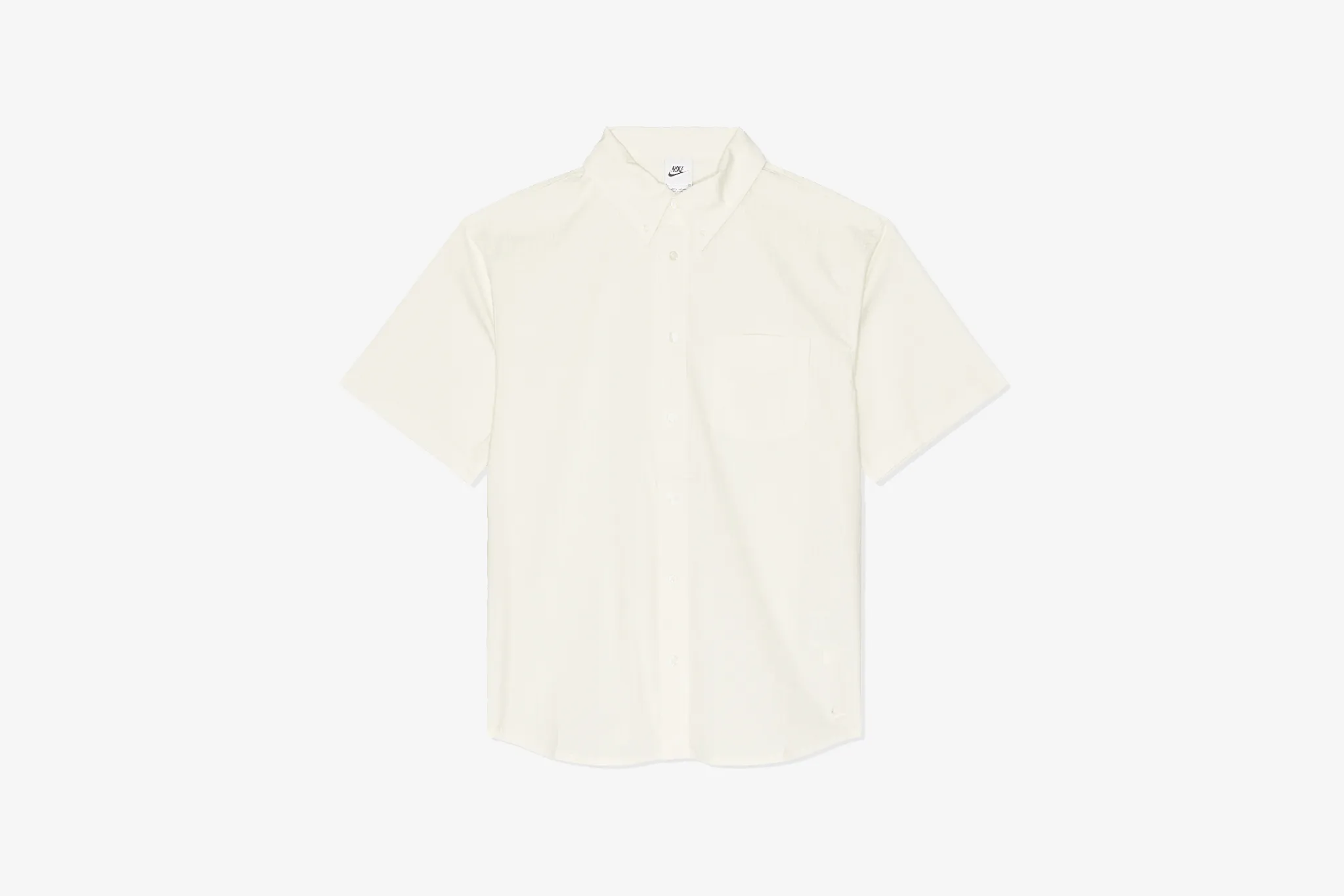 Polish Core Nike "Seersucker" Button-Down Short Sleeve Shirt  M - Phantom