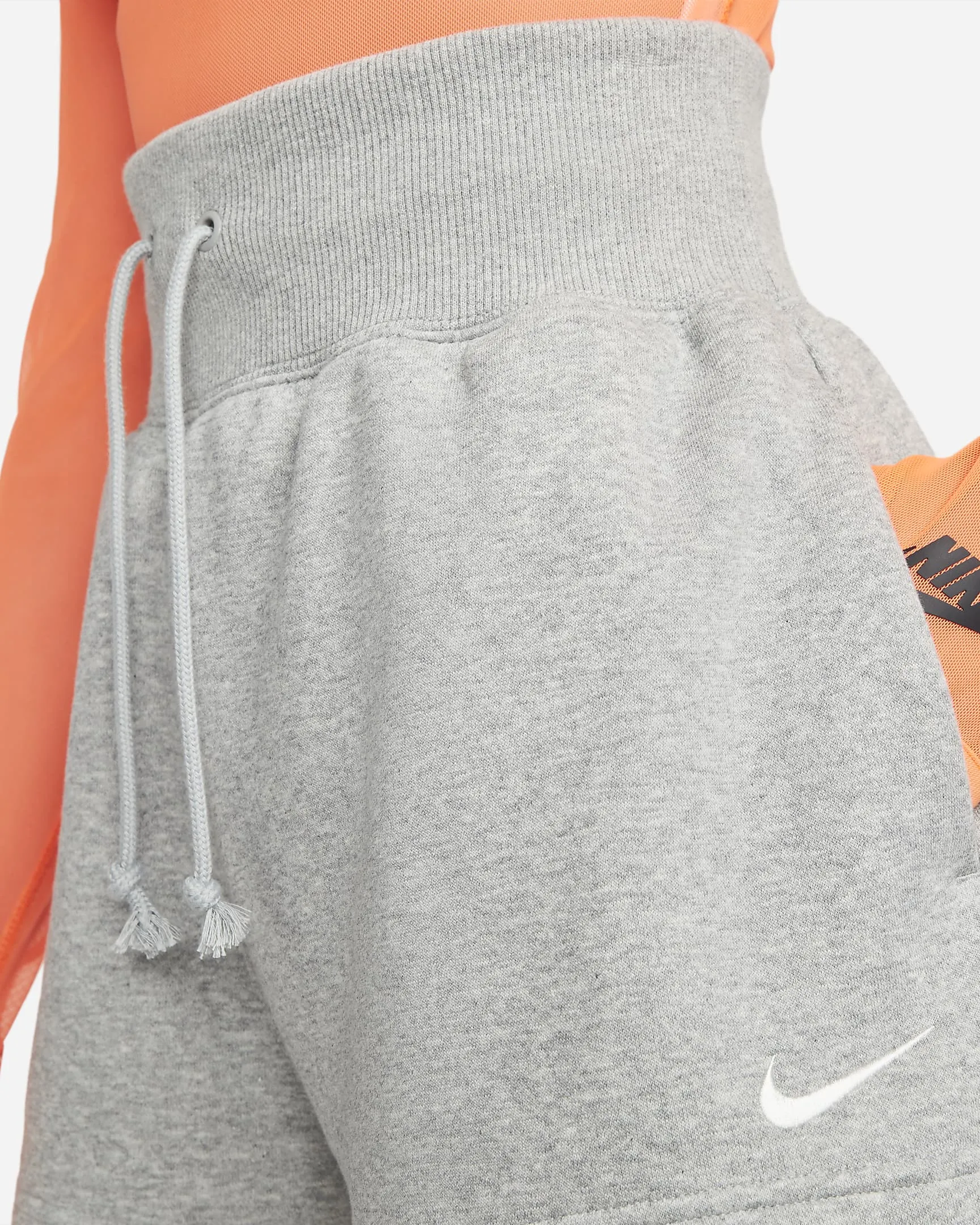 Nike "Sportswear Phoenix Fleece Shorts" W - Heather Grey Comfortable Sweater