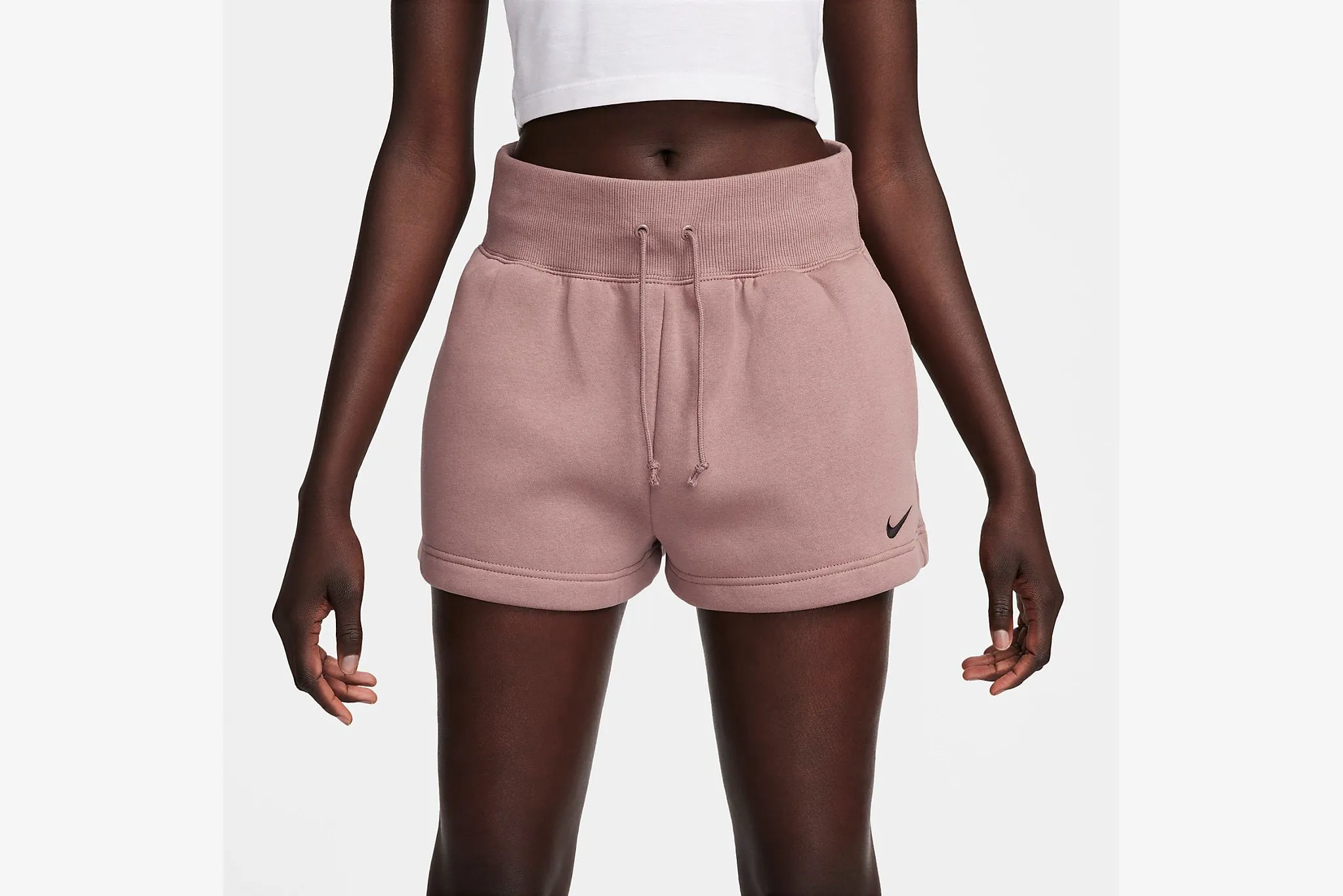 Active Gear Nike "Sportswear Phoenix Fleece Shorts" W - Plum/black