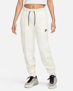 Planet Glow MultiPocket Design Nike "Sportswear Tech Fleece Mid-Rise Joggers" W - Pale Ivory / Black