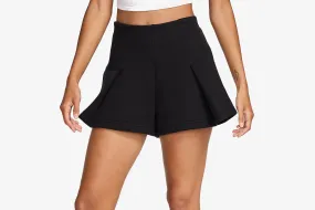 Chic Fit Stylish Look Nike "Tech Fleece High-Waisted 3" Pleated Shorts" W - Black