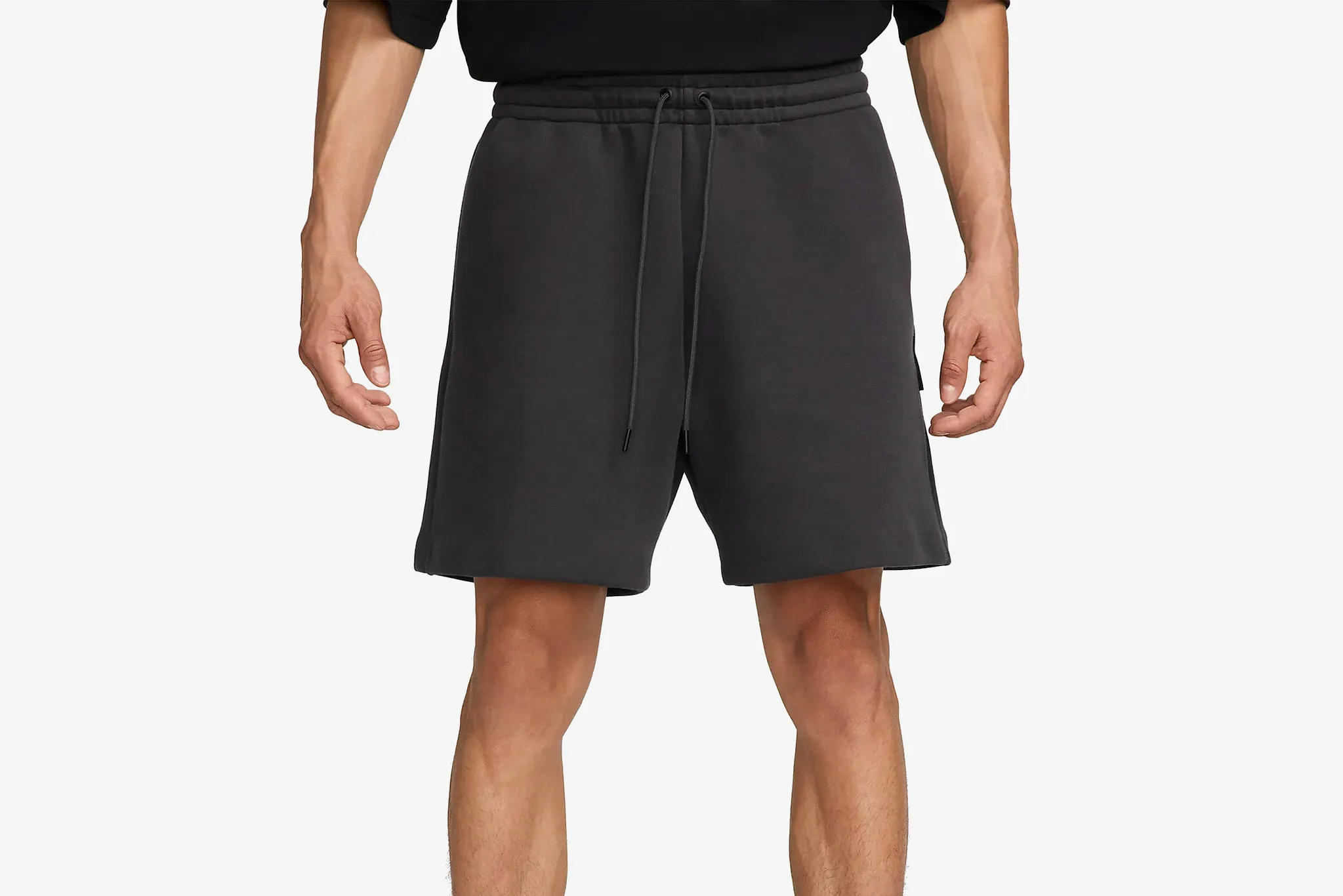 Classic Design Nike "Tech Fleece" Shorts - Anthracite / Anthracite