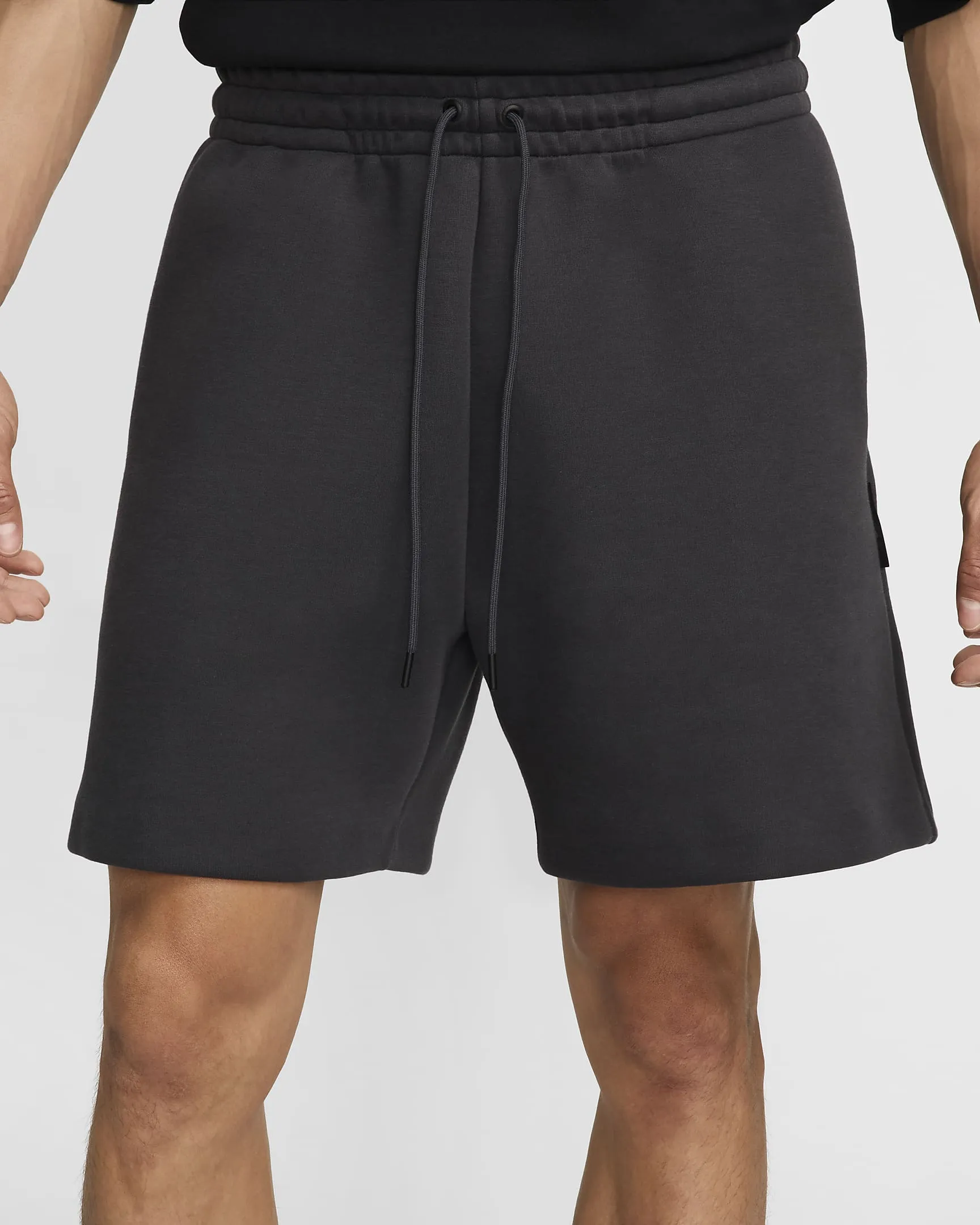Nike "Tech Fleece" Shorts - Anthracite / Anthracite Casual Design Stretchable Waistband