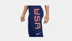 Nike "Yoga Luxe"  High-Waisted 7/8 Legging USA W - Blue LowProfile Fasteners
