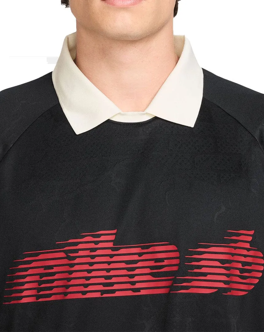 Nike SB Jacquard Skate Jersey - Black / Sail Practical Shorts