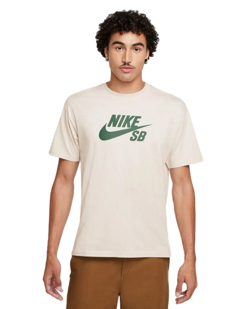 Relaxed T-shirt Nike SB Logo Skate Tee - Light Orewood Brown