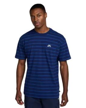 Nike SB M90 Striped Skate Tee - Blue Void Warm Pants
