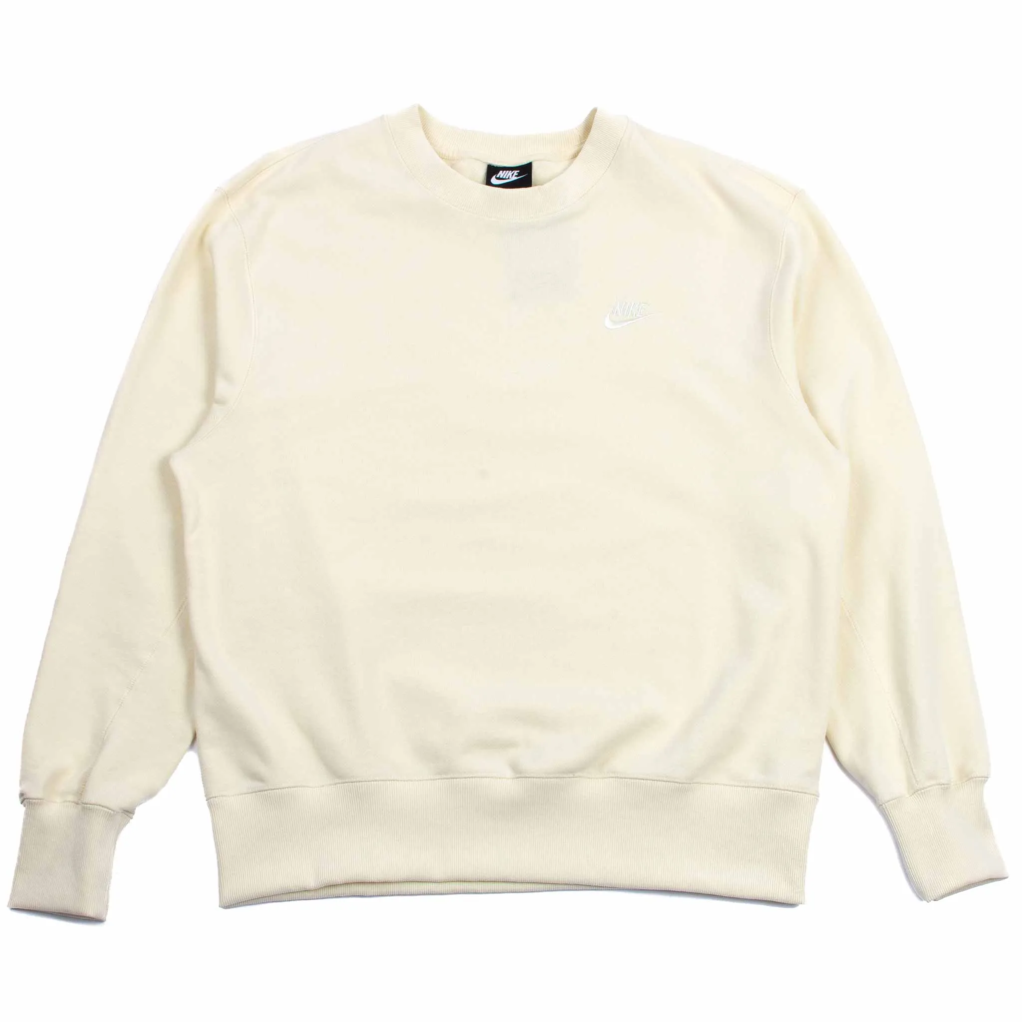Sports Wear Travel Active Nike Sportswear Classic Fleece Crew Coconut Milk