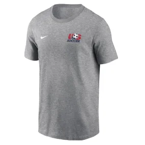 Fit For Comfort Nike USA 25/26 Retro Badge Logo T-Shirt (Dark Heather)