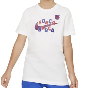Comfort and style Nike Youth Barcelona Mascot T-Shirt 23/24 (White)
