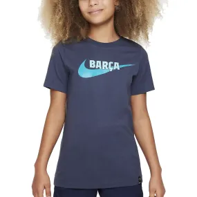 Effortless Daywear Soft touch finish Nike Youth Barcelona Swoosh T-Shirt 23/24 (Thunder Blue)