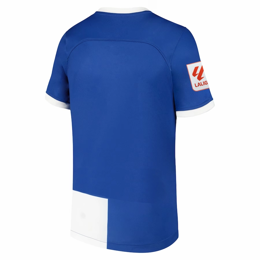 Stretch Material Thermal Regulating Fabric Nike Atletico Madrid Away Jersey w/ La Liga Patch 23/24 (Old Royal/White)