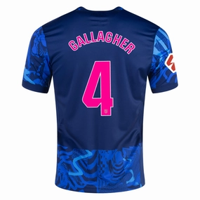 Wrinkle resistant fabric Nike Atletico Madrid Connor Gallagher Third Jersey w/ La Liga Patch 24/25 (Blue Void/Pink Glow)