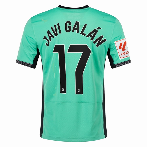 Mesh Design Nike Atletico Madrid Javi Gal??n Third Jersey w/ La Liga Patch 23/24 (Spring Green/Black)