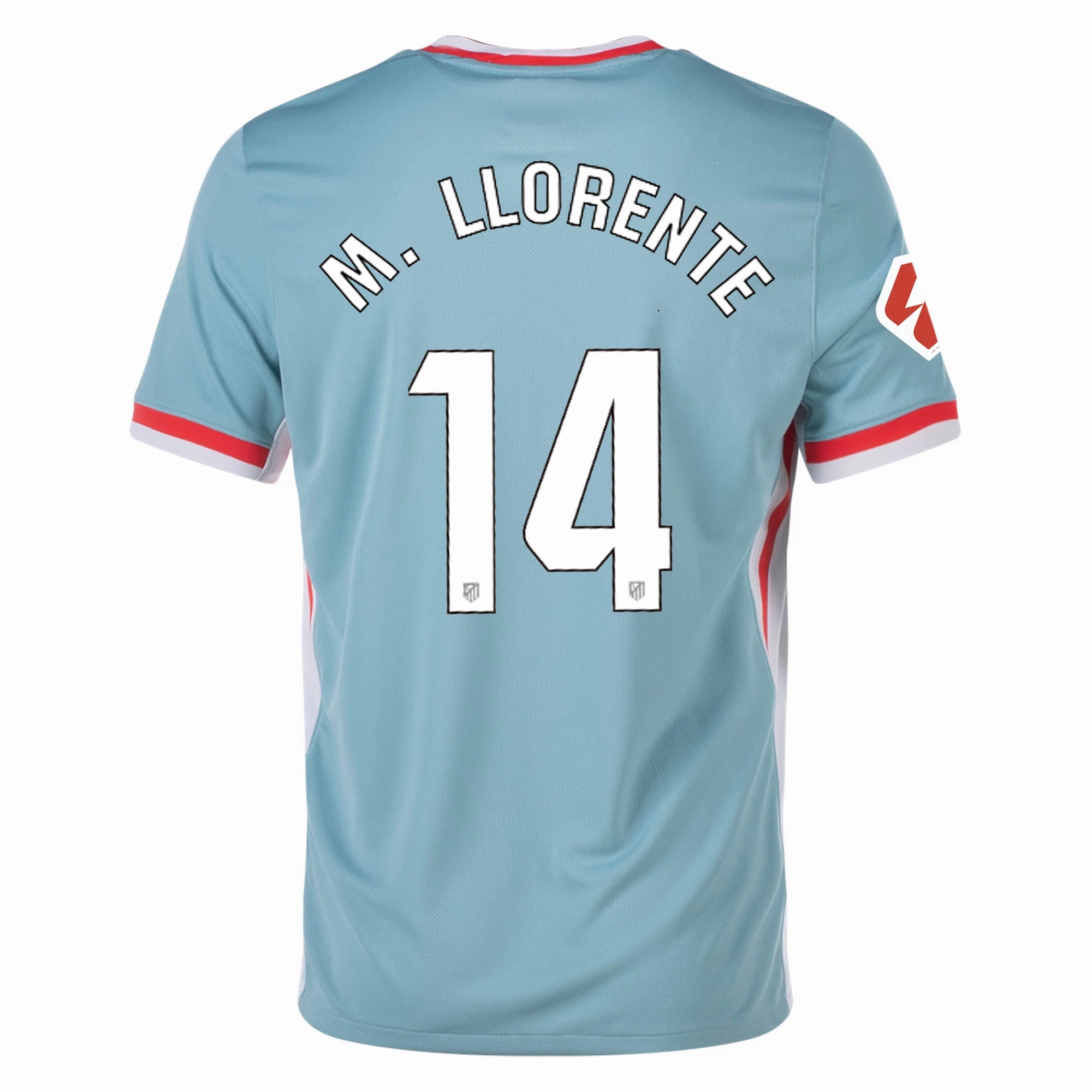 Nike Atletico Madrid Marcos Llorente Away Jersey w/ La Liga Patch 24/25 (Cannon/Phantom/Light Crimson) Friction Free Hemline Design