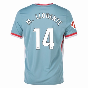 Nike Atletico Madrid Marcos Llorente Away Jersey w/ La Liga Patch 24/25 (Cannon/Phantom/Light Crimson) Anti Slip Hem Guard