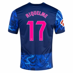 Fade Resistant Prints Nike Atletico Madrid Rodrigo Riquelme Third Jersey w/ La Liga Patch 24/25 (Blue Void/Pink Glow)