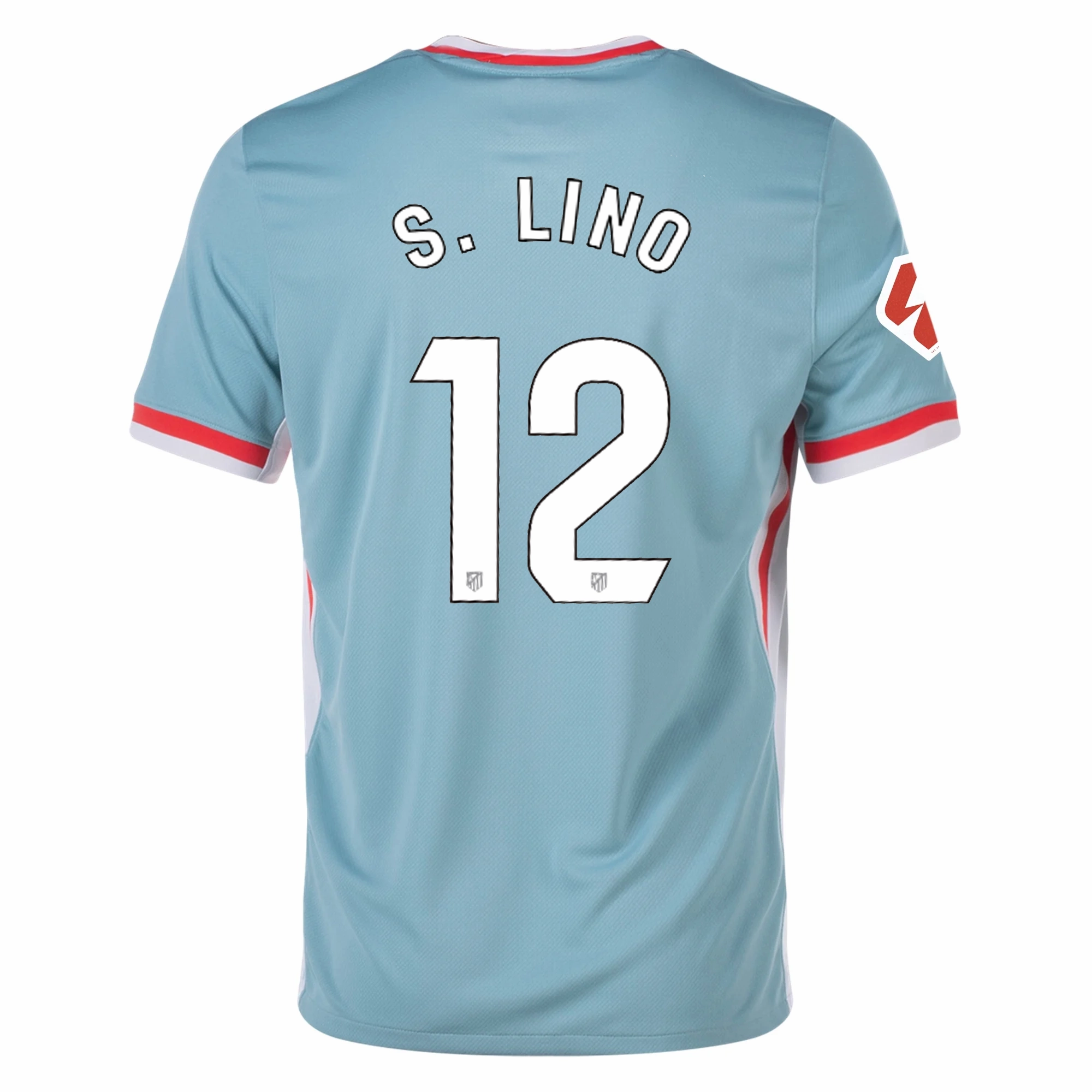Nike Atletico Madrid Samuel Lino Away Jersey w/ La Liga Patch 24/25 (Cannon/Phantom/Light Crimson) Cooling Core Technology Cool Touch