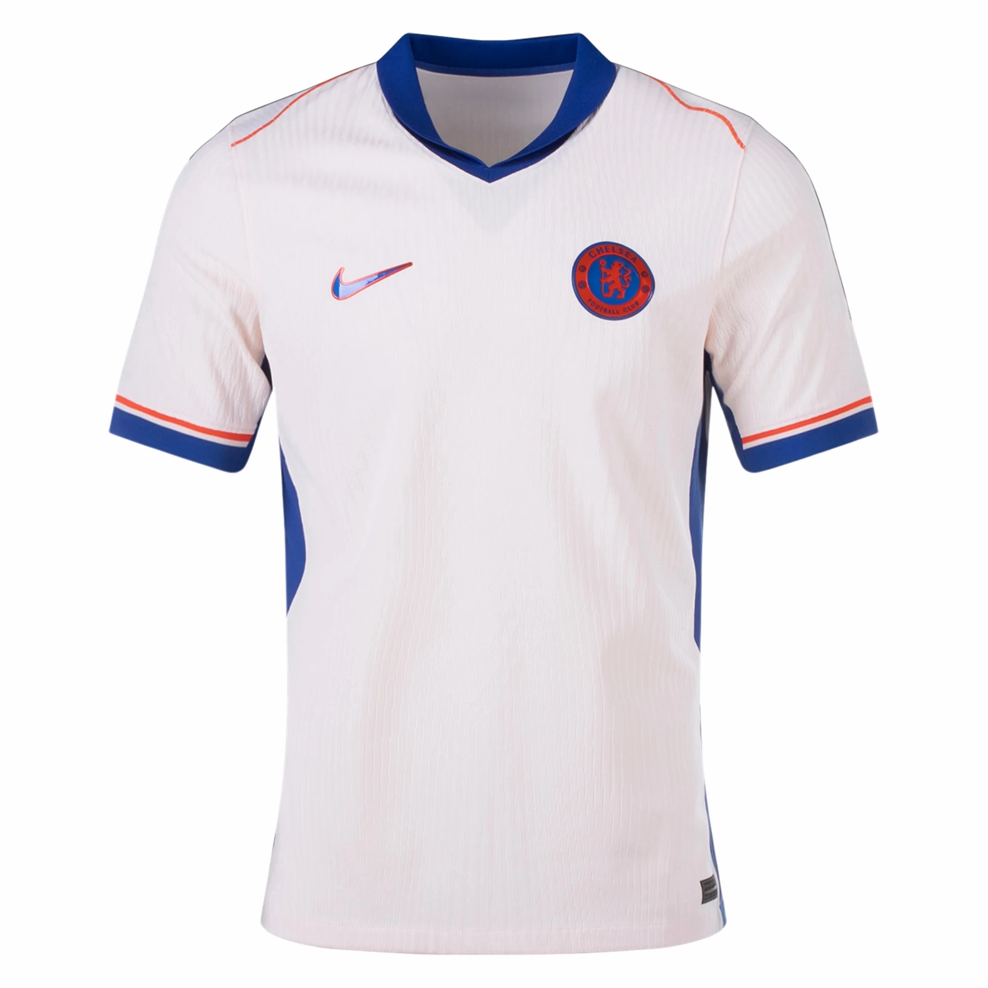 Wicking Channel Technology Nike Chelsea Authentic Away Jersey 24/25 (Guava Ice/Rush Blue)